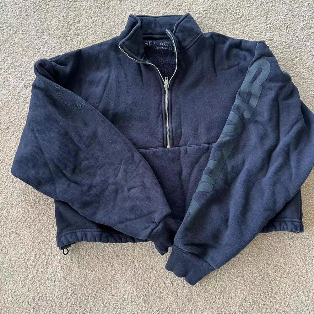 Setactive Onyx Black Half Zip